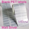 Custom blank pet labes,any size,any shap is ok for your own printing with resin ribbon