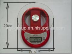 Red kitchen digital electronic scale