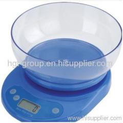 Blue kitchen electronic scale