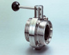 ss304/316l Stainless Steel Sanitary Male Thread end Butterfly Valve