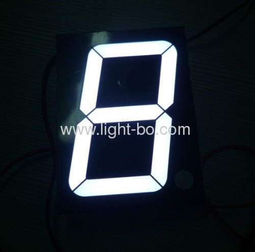 Pure White Common anode 4-inch Single digit large size seven segment led numeric displays for outdoor use