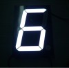 Pure white 4-inch common anode single digit large size seven segment led displays for outdoor use