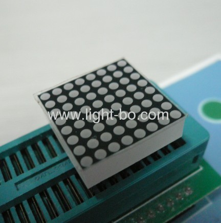 0.8" 1.9mm 8 x 8 ultra blue dot matrix led displays for elevator position indicators and display screens