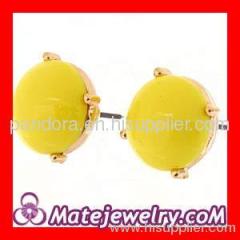 Yellow J Crew bubble earrings wholesale