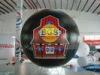 Black Waterproof inflatable advertising helium balloons with UV protected printing BAL-31