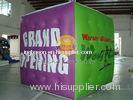 2m inflatable advertising helium cube balloon with four sides digital printing made of 0.1