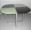 Glass dining table