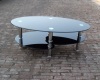 Glass coffee table