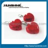 Heart-Shaped shimmering light LED Keychain lighting