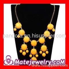 J Crew yellow bubble necklace wholesale