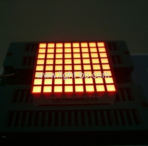 1.26-inch 3mm 8 x 8 Red/Green Square Dot Matrix LED Displays