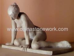 Marble Abstract nude woman Statue