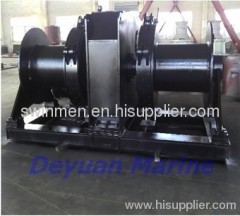 Hydraulic single gypsy mooring winch