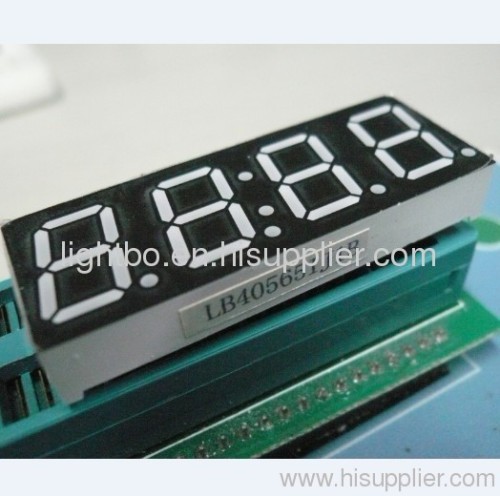 Common anode super green 4 digit 0.56" 7 segment LED Clock Display