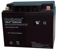 deep cycle battery 12v-38Ah(12v,2.2Ah)