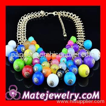 J Crew colorful big bubble necklaces wholesale