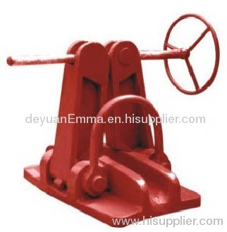 Marine rollered type chain stopper