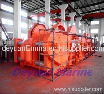 Hydraulic windlass mooring winch