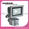 10W Integrated Motion Sensor Outdoor LED Flood light with CE&VDA