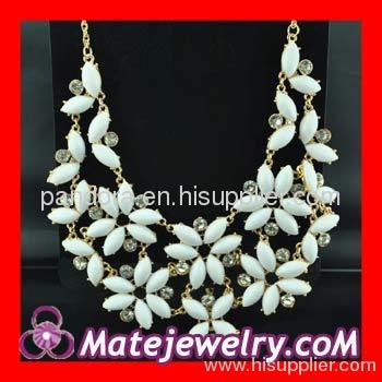 White bib bubble necklace wholesale