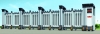 Luxury electric automatic telescopic barrier gate