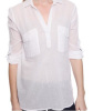 split collar woven shirt