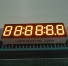 Super bright amber 6 digit 0.36 inch common anode 7 segment led numeric display