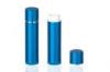 Blue PP / ABS / POM Lip Balm Containers with Oxidized Alu Cover , Cosmetics Lipbalm Case