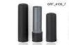 Custom Black Rubber Spraypainting Clear Lip Balm Tubes with PS+POM for Color Cosmetics