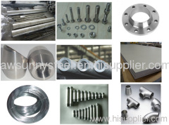 nickel alloy steel flange round bar wire rod fasteners tube pipe fittings forging plate sheet coil strip