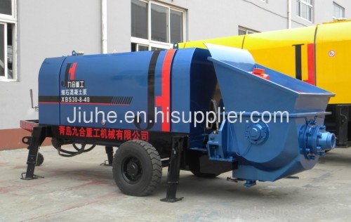JH brand small concrete pump for sale XBS30-08-40 hydraulic pump trailer