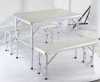 Aluminum Combined dining table with chairs