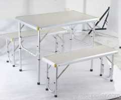 Aluminum Combined dining table with chairs