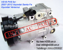 AC Compressor VS-18/VS18 Hyundai Santa Fe Veracruz 2007-2012 2008 2009 2010 2011 97701-2B300 977012B300 97701 2B300