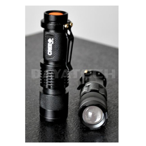 LED Flashlight with focus (zoom lens) & high power LED bulb- 7 designs, more designs available