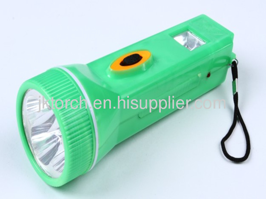 4LED high quality rechargeable plastic flashlight