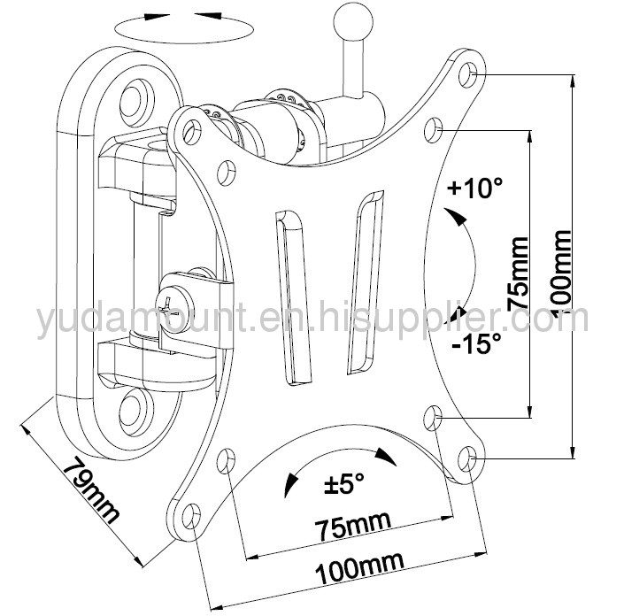 electric tv bracketsfor 15-22tv screen