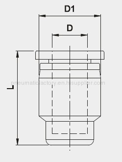 Plastic Connecting Tube Fitting 