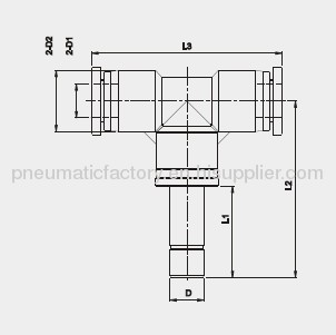 Plastic Connecting Tube Fitting 