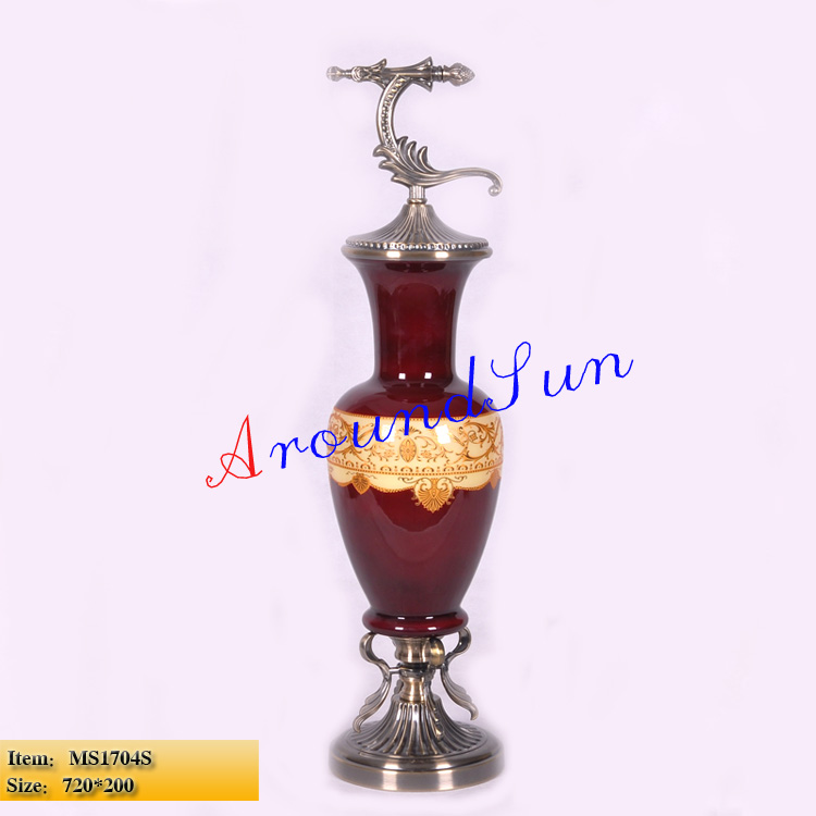 glass craft / home decoration / candlestick / home accessories 