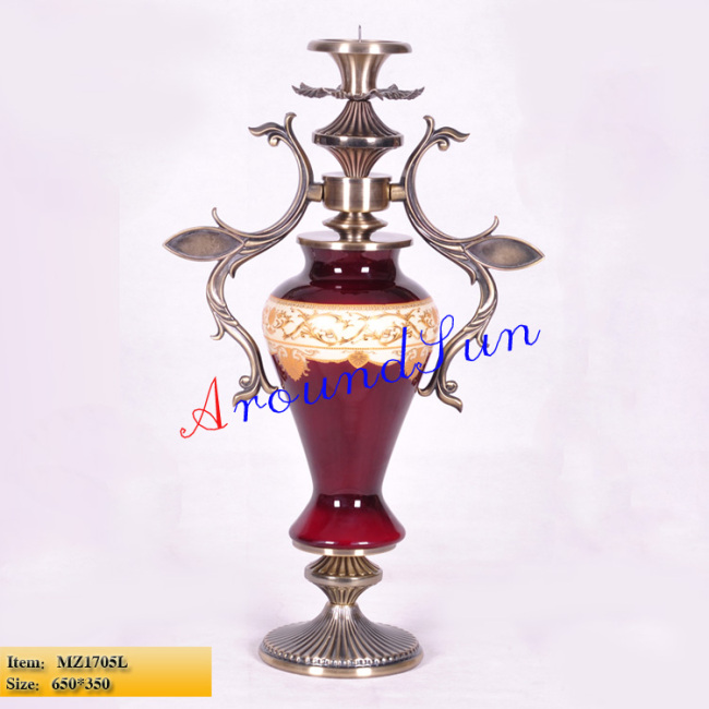 glass craft / home decoration / candlestick / home accessories 