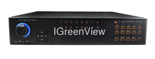 16 Channel H.264 Full D1 Realtime DVR support 8 HDD