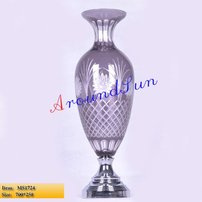 glass craft / home decoration / craft ornaments / vase / candlestick