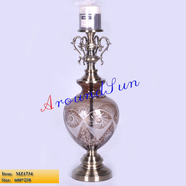 glass craft / home decoration / glass vase for wedding decoration 