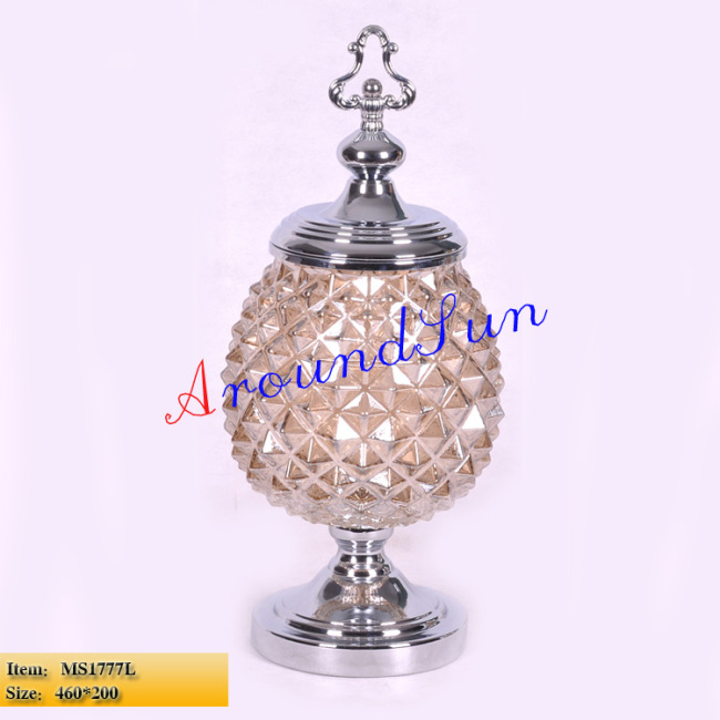 glass craft / craft ornaments / home decoration / candlestick