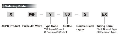 XMFY series In line Pulse Valve