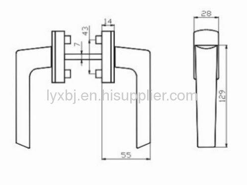 Standard straight colored twin handles