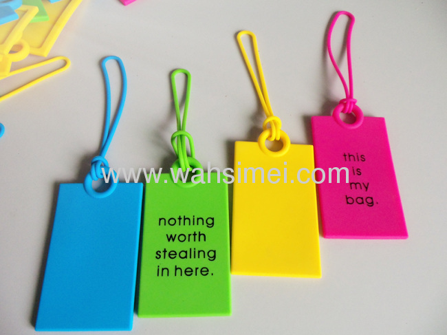 2012 Customized silicone luggage card tag for promotion