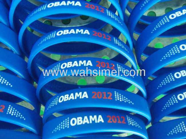 Fashion Silicone Wristband with logo customized