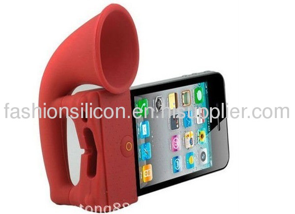 Hot fashion silicone mobile phone speaker